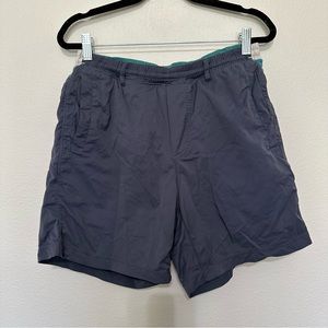Birddogs stretch khakis blue green grey liner shorts 6.5” classic size L large